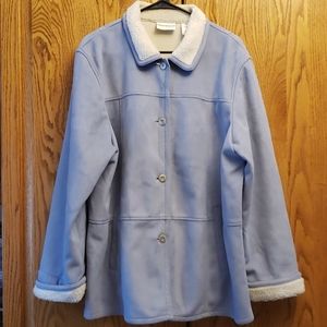 Alfred Dunner faux-suede jacket